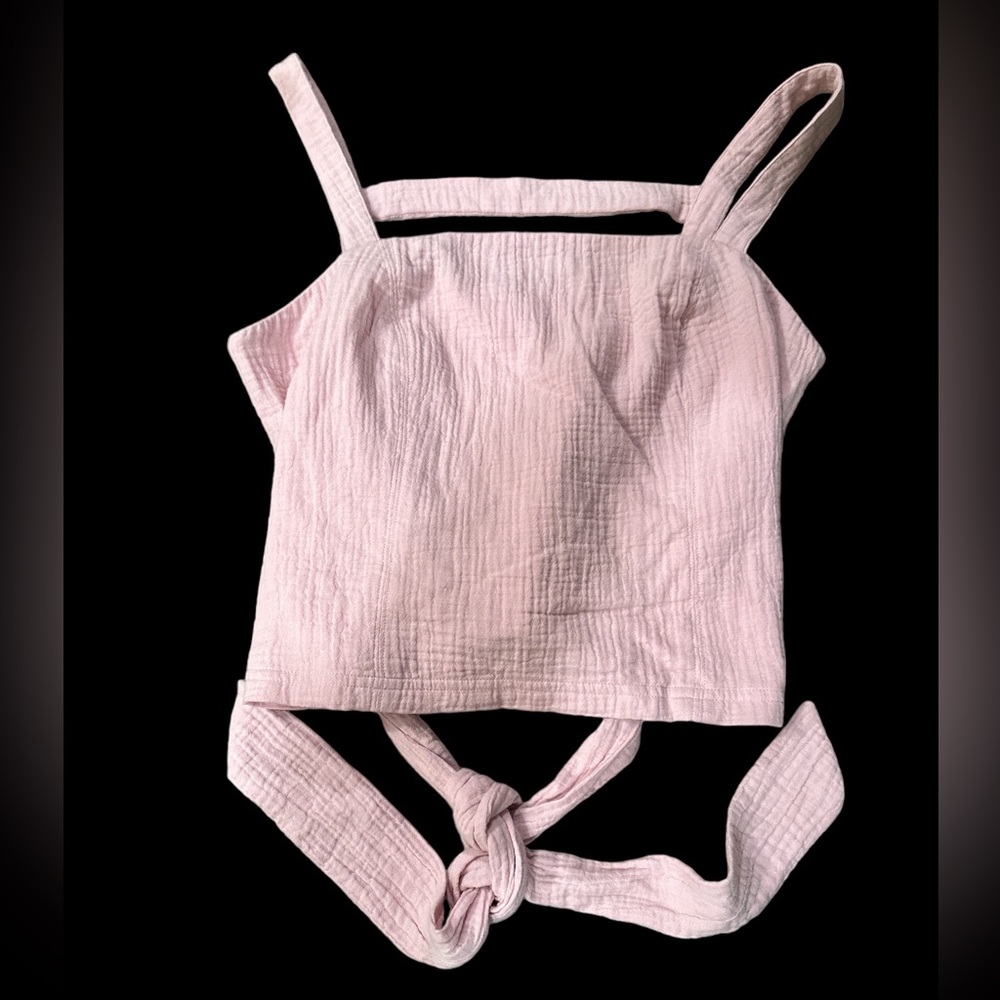 NWT Anthropologie Tie Back Smocked Tank Lilac Sz Large